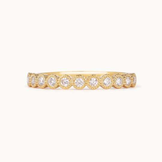 Senna diamond ring in 18k recycled yellow gold with lab-grown diamonds