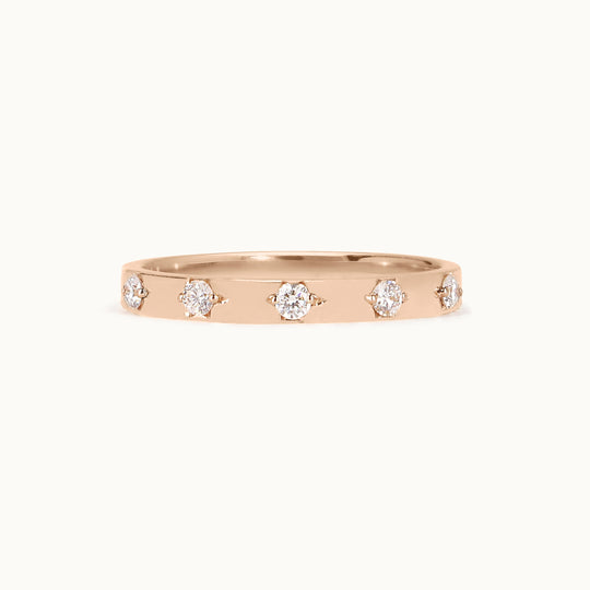 Stella Ring – lab-grown diamond star ring in recycled 18K rose gold, Juna Fae