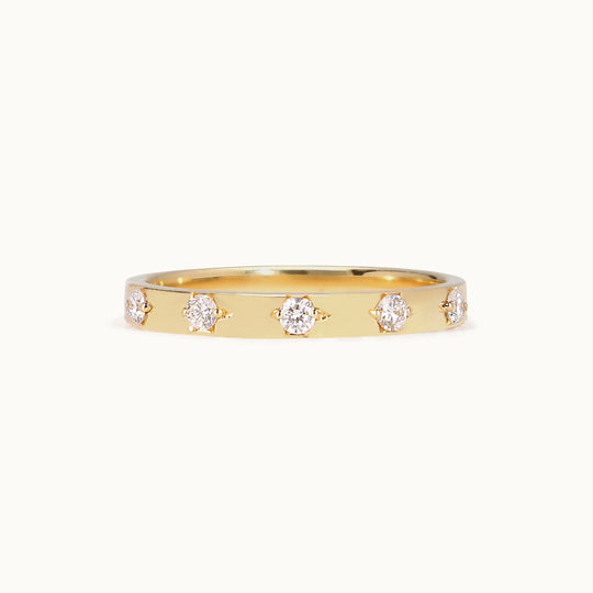 Stella Ring – lab-grown diamond star ring in recycled 18K yellow gold, Juna Fae