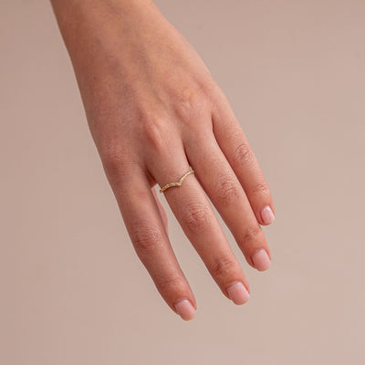 Alyssa Ring Juna Fae sustainable conscious jewelry 18k recycled gold lab grown diamonds
